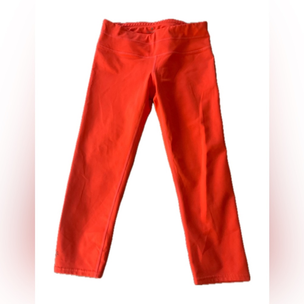 Athleta Orange Capri Leggings Size Small